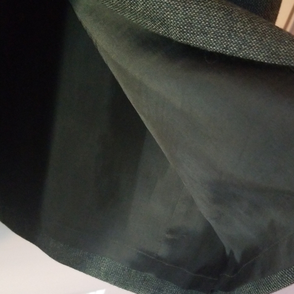 LOFT green wool straight skirt - Picture 6 of 7